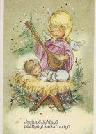 ENGEL WEIHNACHTSFERIEN Feiern & Feste Vintage Ansichtskarte Postkarte CPSM #PAH747.A - Angeli
