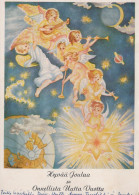 ANGE NOËL Vintage Carte Postale CPSM #PAG876.A - Angels