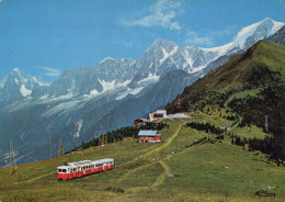 TRENO TRASPORTO FERROVIARIO Vintage Cartolina CPSM #PAA914.A - Treni