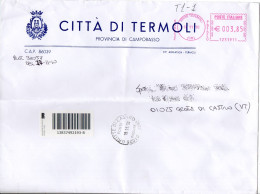 Stemma Comune Di Termoli (Provincia Di Campobasso) Su Busta Tipo 1 Anno 2010 - Sobres