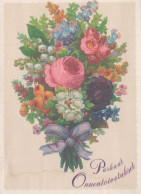 FLORES Vintage Tarjeta Postal CPSM #PBZ225.A - Flores