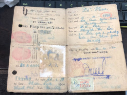 VIET NAM-OLD-ID PASSPORT INDO-CHINA- BANG LAI Name-DO HOA-1960-1pcs Book PAPER - Colecciones