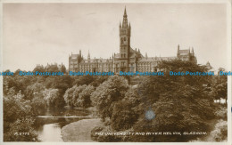 R029764 The University And River Kelvin. Glasgow. Valentine. No A.5777. RP - Wereld