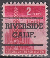 USA LOCAL Precancel/Vorausentwertung/Preo From CALIFORNIA - Riverside - Type L-1 TS - Preobliterati
