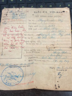 VIET NAM-OLD-ID PASSPORT INDO-CHINA-name-NGUYEN VAN KY-1955-1pcs Book PAPER - Colecciones