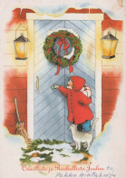Feliz Año Navidad NIÑOS Vintage Tarjeta Postal CPSM #PAY705.A - Nouvel An