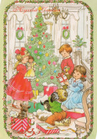 Happy New Year Christmas CHILDREN Vintage Postcard CPSM #PAY109.A - Nouvel An