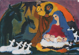 Jungfrau Maria Madonna Jesuskind Weihnachten Religion Vintage Ansichtskarte Postkarte CPSM #PBP796.A - Jungfräuliche Marie Und Madona