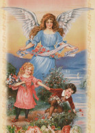 ANGELO Natale Vintage Cartolina CPSM #PBP509.A - Engel