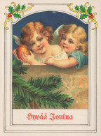 ÁNGEL Navidad Vintage Tarjeta Postal CPSM #PBP418.A - Engelen