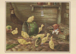 PÂQUES POULET Vintage Carte Postale CPSM #PBO969.A - Easter