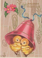 PÂQUES POULET ŒUF Vintage Carte Postale CPSM #PBO764.A - Pasqua