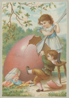 EASTER CHILDREN EGG Vintage Postcard CPSM #PBO321.A - Pascua