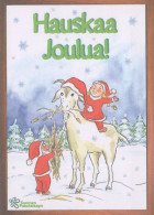 BABBO NATALE Buon Anno Natale GNOME Vintage Cartolina CPSM #PBM256.A - Santa Claus