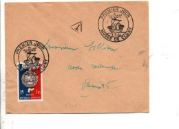 LETTRE FDC MUSEE DE CLUNY 1951 - Matasellos Conmemorativos