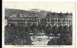 38 Grenoble -  La Place Victor Hugo  Et Montagne Du Taillefer - Grenoble