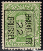 Typo 60-II B (BRUXELLES 22 BRUSSEL) - O/used - Typografisch 1922-26 (Albert I)