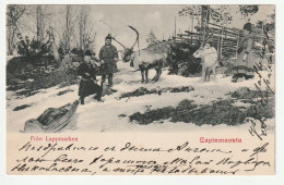 Suède - Fran Lappmarken - Lapinmaasta - Old Postcard 1900s - Zweden