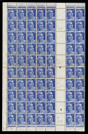 Variétés Marianne De Gandon - YV 720a (les 2 Cases Mèches Reliées) & 720b (les 2 Cases Mèches Croisées) Dans Bloc De 70 - 1945-54 Marianne Of Gandon