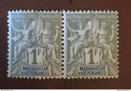 COLONIES FRANCAISES - MADAGASCAR YT 41 En Paire - Neuf SANS Charnière MNH ** - Cote 160E - Nuovi