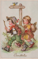 KINDER KINDER Szene S Landschafts Vintage Ansichtskarte Postkarte CPSMPF #PKG758.A - Taferelen En Landschappen