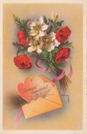 FLOWERS Vintage Postcard CPSMPF #PKG109.A - Fleurs