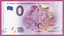 0-Euro XEAM 2019-2 50 JAHRE STÄDTEPARTNERSCHAFT - SAARLOUIS - SAINT-NAZAIRE - Essais Privés / Non-officiels