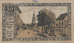 50 HELLER 1920 Stadt MÜNZBACH Oberösterreich Österreich Notgeld Banknote #PI226 - [11] Emissions Locales