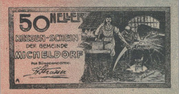 50 HELLER 1920 Stadt MICHELDORF Oberösterreich Österreich Notgeld Papiergeld Banknote #PG957 - [11] Emissions Locales