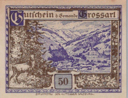 50 HELLER 1920 Stadt GROSSARL Salzburg Österreich Notgeld Banknote #PF185 - [11] Lokale Uitgaven