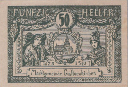 50 HELLER 1920 Stadt GALLNEUKIRCHEN Oberösterreich Österreich Notgeld Papiergeld Banknote #PG829 - [11] Lokale Uitgaven