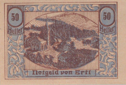 50 HELLER 1920 Stadt ERTL Niedrigeren Österreich Notgeld Papiergeld Banknote #PG547 - [11] Lokale Uitgaven