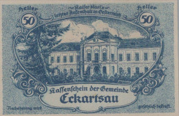 50 HELLER 1920 Stadt ECKARTSAU Niedrigeren Österreich Notgeld Papiergeld Banknote #PG825 - [11] Lokale Uitgaven