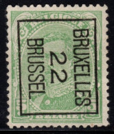 Typo 60-III B (BRUXELLES 22 BRUSSEL) - O/used - Typos 1922-26 (Albert I)