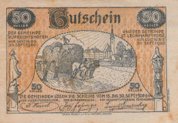50 HELLER 1920 SANKT LEONHARD AM FORST AND RUPRECHTSHOFEN Österreich #PE575 - [11] Emissions Locales