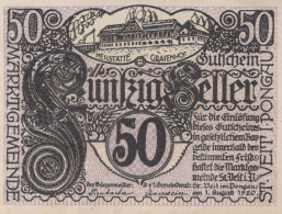 50 HELLER 1920 Stadt SANKT VEIT IM PONGAU Salzburg UNC Österreich #PH024 - Lokale Ausgaben