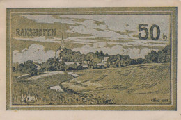 50 HELLER 1920 Stadt RANSHOFEN Oberösterreich Österreich Notgeld Banknote #PE561 - Lokale Ausgaben