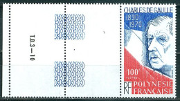Polynésie N°Y&T 159 Général De Gaulle Neufs Sans Charnière Très Frais - Unused Stamps