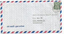 UK Britain AirMail CV Belfast 28march 1966 X Suisse With Regional Ireland D9 Solo Franking - Marcofilia