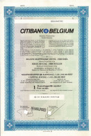 - Titre De 1991 - Citibank Belgium - EF - Bank & Insurance