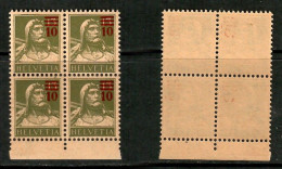 SWITZERLAND   Scott # 196** MINT NH BLOCK Of 4 (CONDITION AS PER SCAN) (LG-1756) - Blocks & Kleinbögen