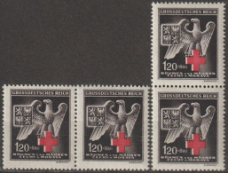 03/ Pof. 112, Pairs - Unused Stamps