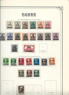 Sarre Col Poste Peu De Manque Qq Obl Sinon *cote 2500 € Les Manques Sont Notés Sur Scan - Collections, Lots & Series