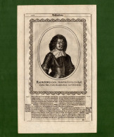 ST-IT Raimondo Montecuccoli Theatrum Europaeum Merian Kupferstich 1651 - Prenten & Gravure