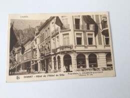 Carte Postale Ancienne Dînant Hôtel De L’Hôtel De Ville - Dinant