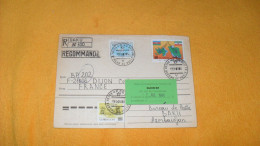 ENVELOPPE DE 1995../ R BAKU N°100 RECOMMANDE ..CACHETS BACOU BUREAU DE POSTE AZ.SSR URSS POUR DIJON + TIMBRES X3 - Azerbaijan