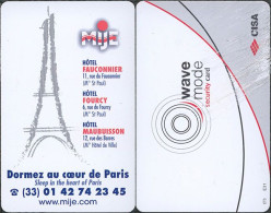 France. MIJE - Hotel Keycards