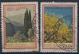 Italy 1968  Flora (o) Mi.1292-1293 - 1961-70: Usados