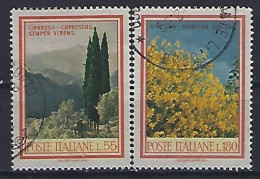 Italy 1968  Flora (o) Mi.1292-1293 - 1961-70: Afgestempeld