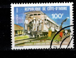 - COTE D'IVOIRE - 1980 -YT N° 542 - Oblitéré - Chemin De Fer - Côte D'Ivoire (1960-...)